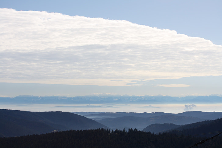 alpine, black forest, panorama, feldberg, switzerland, hairdryer, distant view