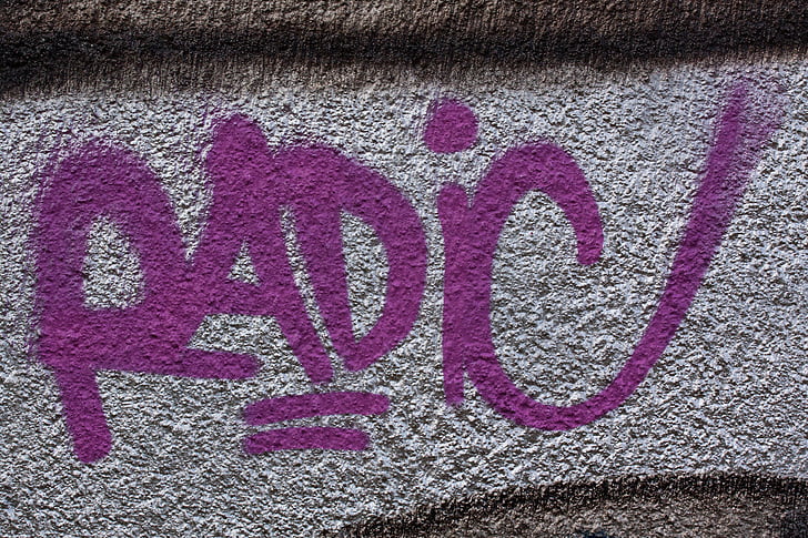 Radio, Graffiti, vegg, Grunge, byen, hjem, mur