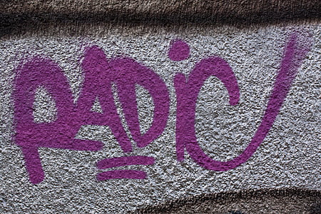 Radio, Graffiti, parete, grunge, città, Casa, in muratura