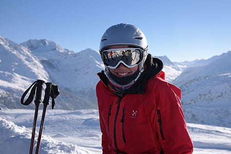 esquiador, esquí de fondo, pista de esquí, esquí, nieve, frío, diversión