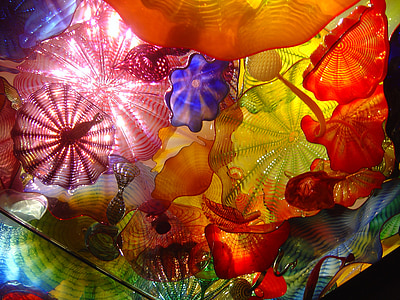 chihuly glass, colorful, chihuly exhibit, artist, attraction, glass, glass art