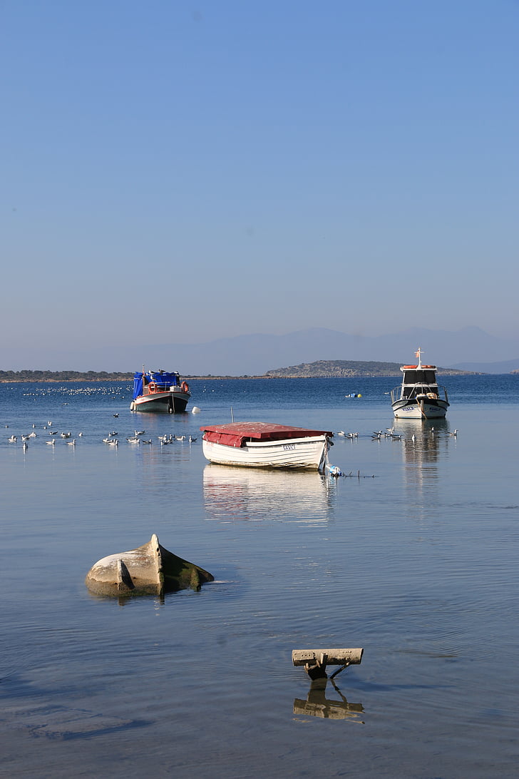 cunoscut, Izmir, plajă, albastru, marină, cizme, barca