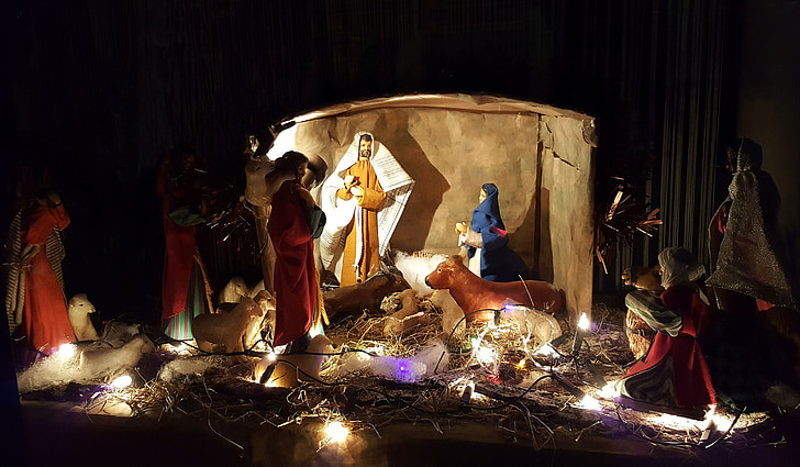 pepinieră, Crăciun, nou - născut, Naşterea Domnului, religie