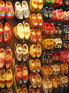 Amsterdam, scarpe, Olanda, Olandese, tradizionale, cultura, Paesi Bassi