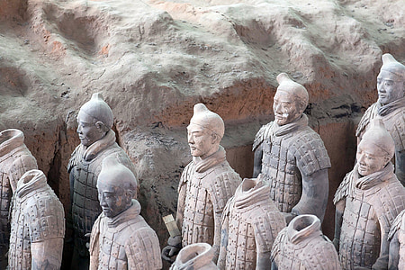 중국, 테라코타 육군, 시안, 관심사의 장소, 인간의, 군인, 무덤