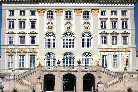 Castello, Nymphenburg, Palazzo di Nymphenburg, Baviera, Monaco di Baviera, Parco del castello, Parco