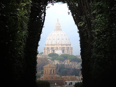 Roma, panorama, jardín, misterio, secreto, Italia
