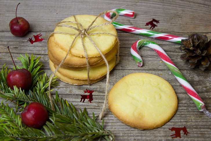 pliki cookie, Boże Narodzenie, Adwent, wypieki, Piec, jeść, słodkie