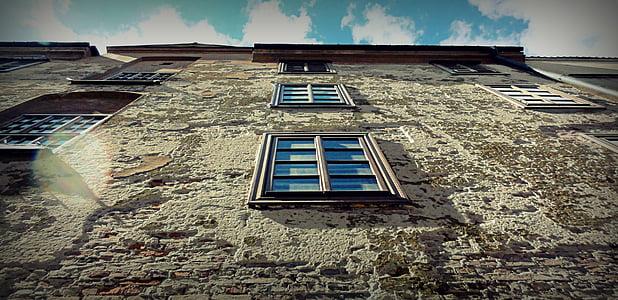 fachadas, la ventana de, Kamienica, Monumento, antiguo, persianas, ciudad