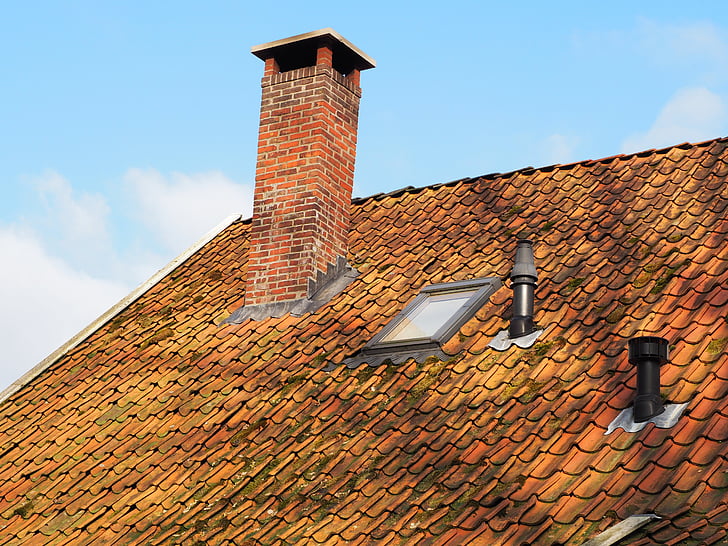 roof, chimney, window, air