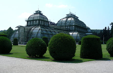 Wien, Österrike, Schönbrunn, arkitektur, Palm house, Slottsparken, monarkin