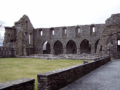 Kasteel, jerpoint abdij, het platform, ruïnes, steen, ruïne, muur