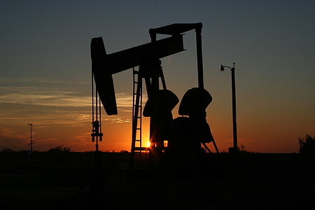 pump, silhouette, clouds, nature, sky, Oil, Monahans, Texas