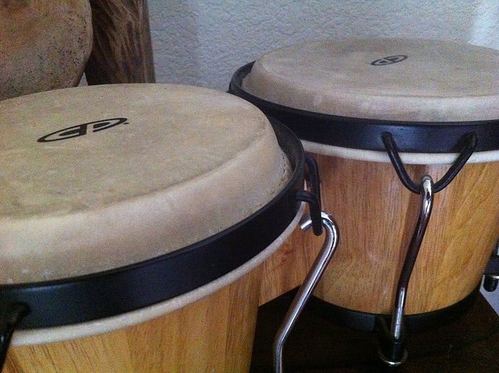 tambour, bongos, batterie, tambours à main, musique, instrument de percussion, bois - matériau