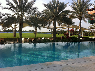 bazén, Dubaj, Hotel, Luxusní, voda