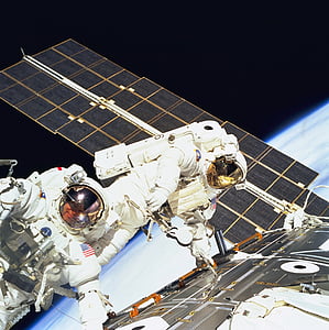 космонавтів, ПКД в місії, космічний човник, інструменти, костюм, Pack, страхувального троса