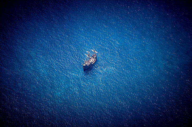 Madeira, tenger, hajó, víz, óceán, nyári, boot