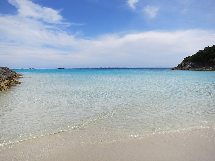Corse, mer, eau, plage, nature, été, sable
