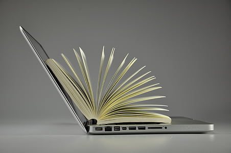 laptop, boek, informatie, Online, computer, gegevens