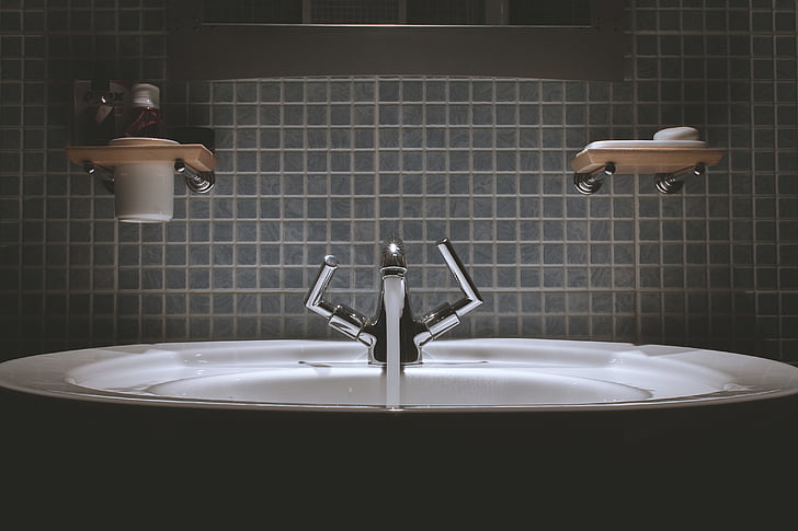 turn, stainless, steel, faucet, hand, hands, soap