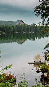 บ้าน, tatry, ทะเลสาบ, ฮอลิเดย์, ฤดูหนาว, slovnsko