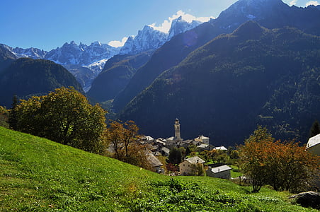 soglio สวิตเซอร์แลนด์, soglio, เทือกเขาสวิส, ภูเขา, เทือกเขาแอลป์ในทวีปยุโรป, ธรรมชาติ, ยุโรป