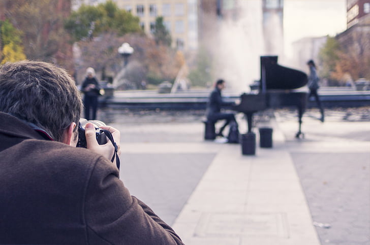 fotógrafo, Fotografía, artista, jugador del piano, cámara, Foto, digital