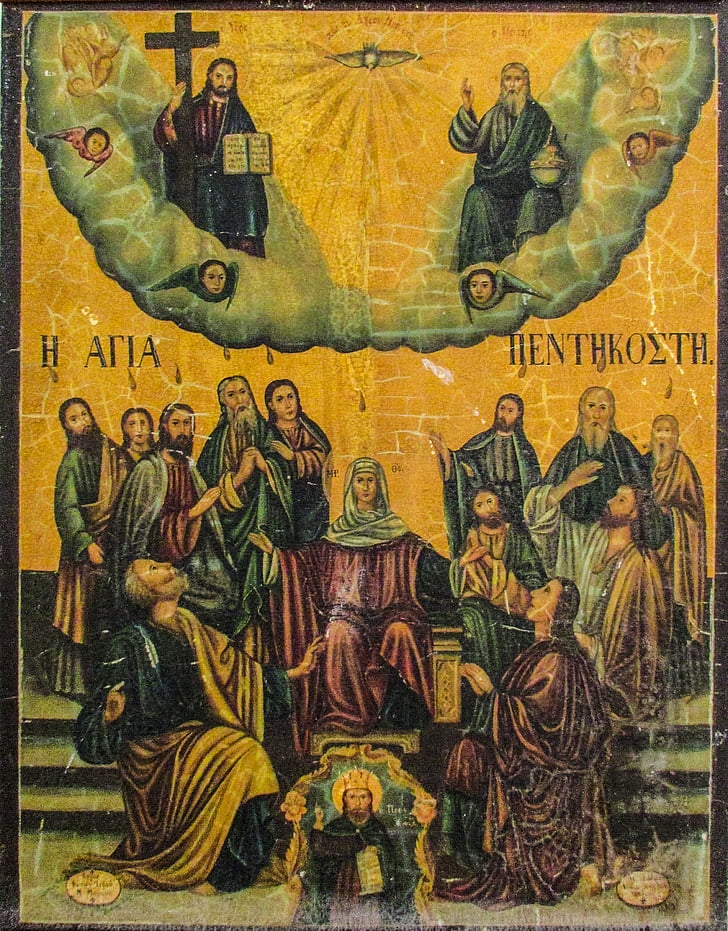 Кипър, Фамагуста, Ayios varnavas, манастир, икона, стар, религия