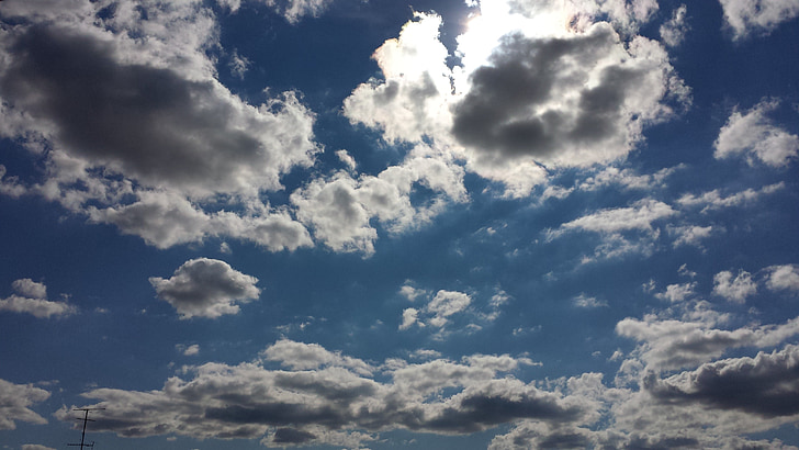 Cloud macht in bielefeld, große schöne Wolken, Cloud-Bild
