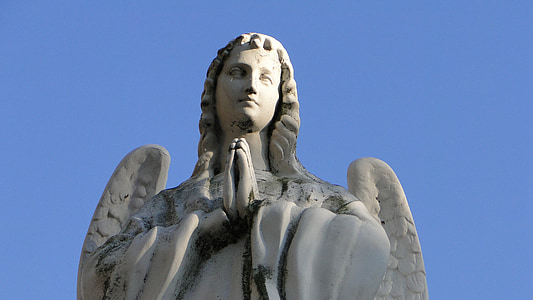 Angel, spomenik, arhitektura, cerkev, vera, vere, okrasek