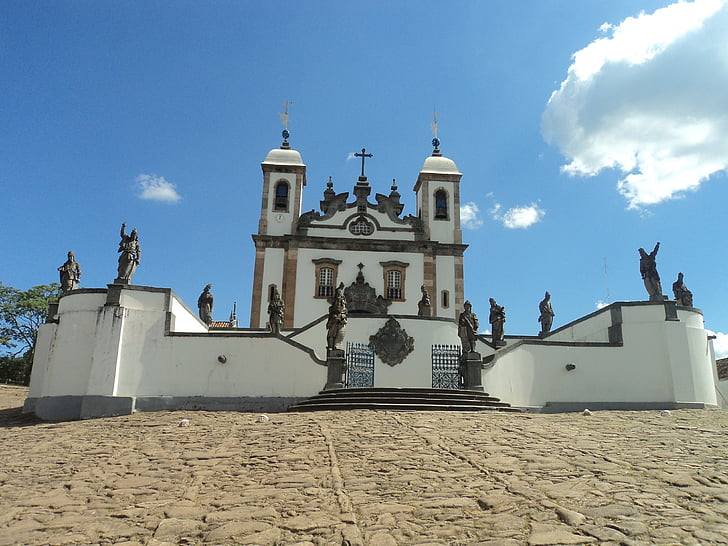 Aleijadinho, prophètes, statue de, ville historique, Église