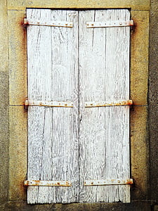 ventana, persianas, antiguo, marco de la ventana, ventana de casa, roto, Casa