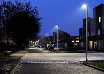 Reflexión superficial de la carretera, Groningen, civil de poli
