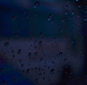 kvapky dažďa, sklo, kvapky, vody, dážď, mokré