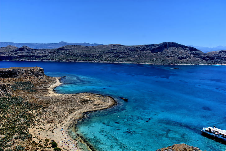 Grecja, Kreta, Balos, Plaża, Słońce, wakacje, Latem