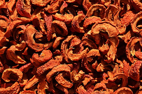 dried chili peppers, dry, food, backgrounds, pattern
