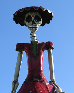 crafts, skull, catrina, death, day of the dead, popular festivals, skeleton
