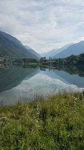 vallei, spiegel, Schöneck, Pyrénées, Bergen, Lake, water