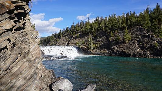 Příroda, Kanada, Banff, voda, krajina, cestování, léto