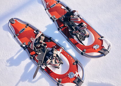 на снегоступах, Спорт, Зима, Приключения, Открытый, походы на плетёных лыжах