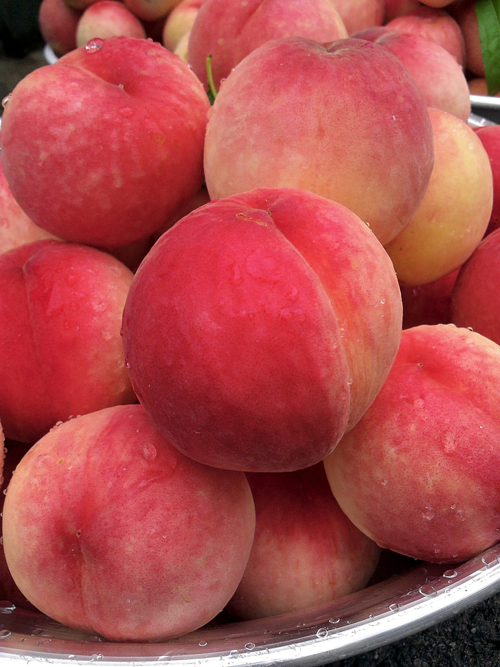peach, fruit, pink, sweet, juice, health