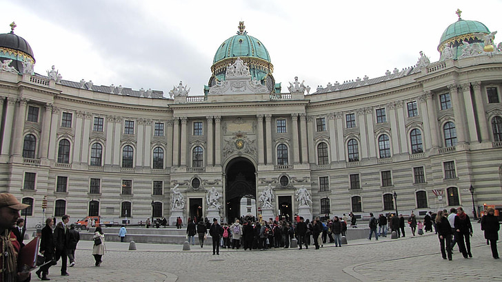 királyi palota, Mihály kapu, Wien, épület, városnézés, turisztikai, utazás, City break