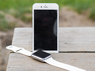 iphone, iwatch, 智能手机, smartwatch, 智能, 手表, 屏幕