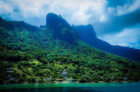 Moorea, Francouzská Polynésie, Tropical, ostrov, Tichomoří, oceán, Příroda
