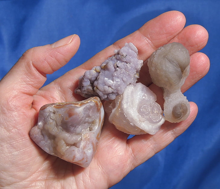 typy chalcedon, mikrokrystalická quartz, polodrahokamy, minerální, přírodní, Příroda, geologie