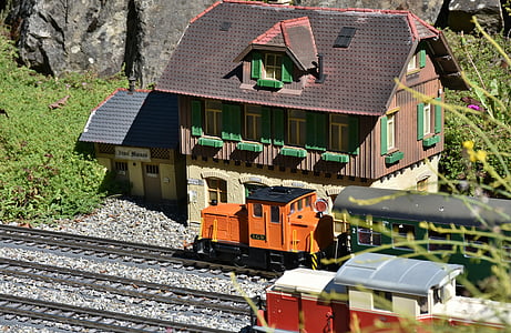 железопътните, влак, Транспорт, миниатюрни, играчки, писта играчка, изглеждаше