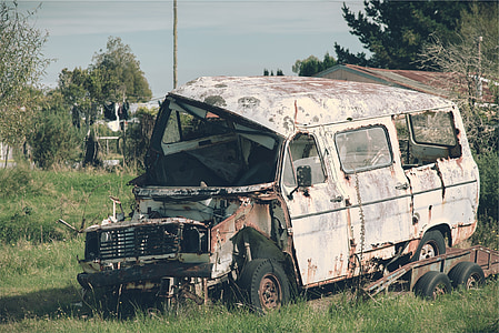 φορτηγό, παλιά, κατεστραμμένο, σκουριά, σκραπ, σπασμένα, ανεπιθύμητης αλληλογραφίας