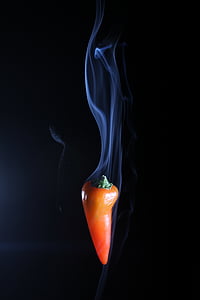 червоний Гарячі перець, куріння Чилі, гарячої їжі