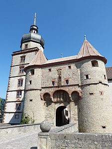 Würzburg, Bavaria, Švajčiarske Franky, pevnosť, hrad, pevné, Marienberg