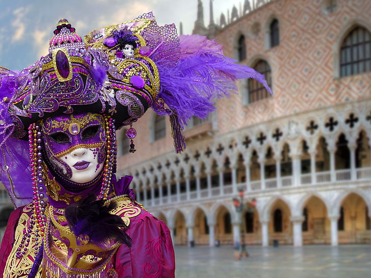 masker, maske Venedig, Carnival Venedig, Venedig, maske - skjule, venetianske maske, Rejsemål